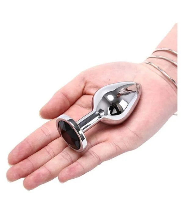 Elegant Diamond Anal Plug for Women – Soft Silicone, Secure Fit