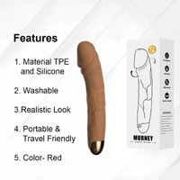 Pro Brown Telescopic Thrusting Dildo with Vibration – Adjustable & Powerful