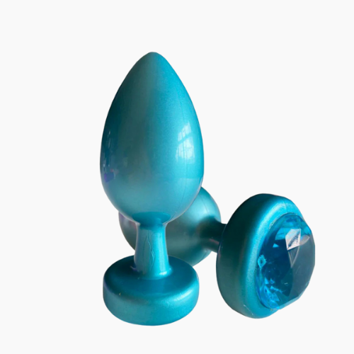 Elegant Multy Color Diamond Anal Plug for Women – Soft Silicone, Secure Fit