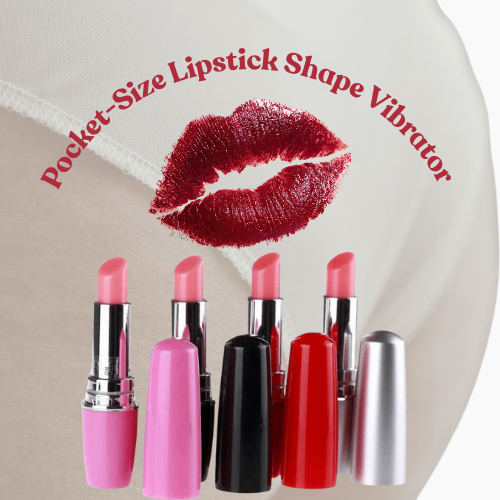 Pocket-Size Lipstick Shape Vibrator – Stylish, Silent & Rechargeable