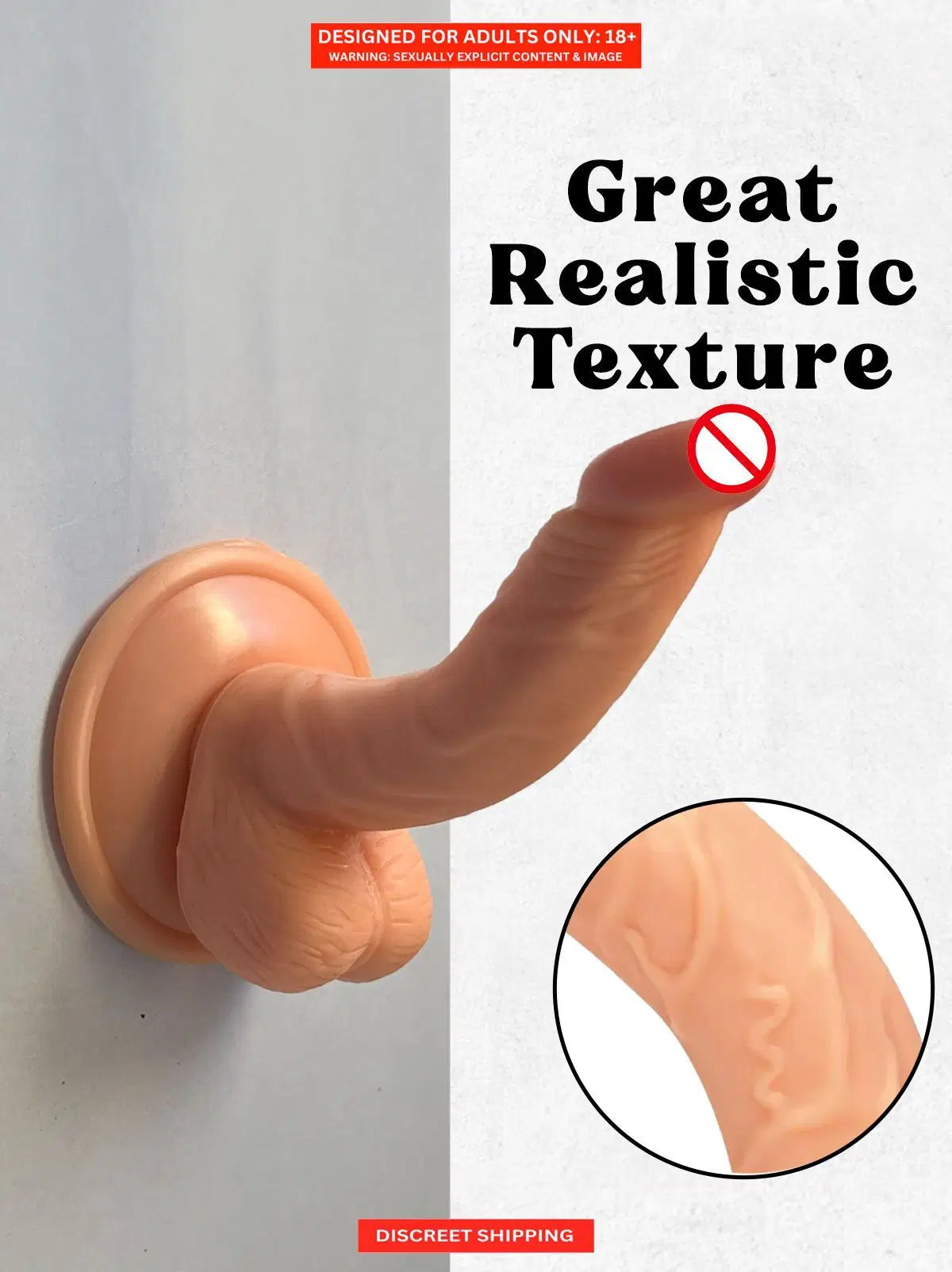 7 Inch Realistic Suction Cup Dildo For Women