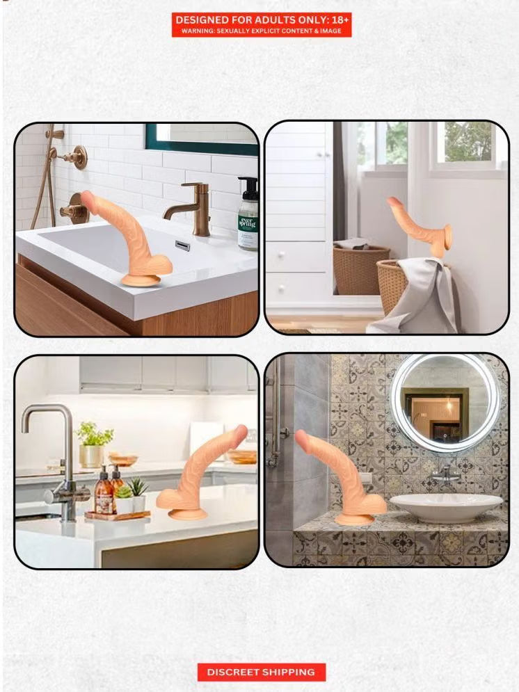 7 Inch Realistic Suction Cup Dildo For Women