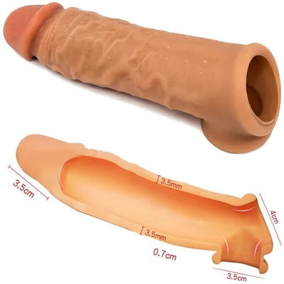 6 Inch Foreskin Condom Realistic Dildo